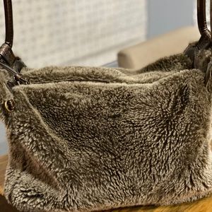 Hobo International Faux Fur and Leather bag